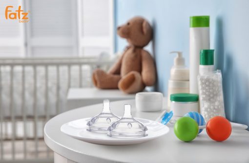 Núm ty silicon cho cổ bình siêu rộng Fatz Baby cỡ M FB0002C & cỡ L FB0003C - Ảnh 5