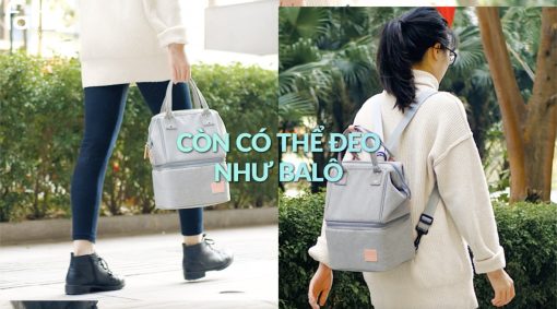 Ba lô bỉm sữa có kết hợp túi bảo quản bình sữa - Multifit - Fatzbaby - FB2020SL - Ảnh 8