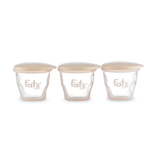 Cốc trữ thức ăn dặm (Bộ 3 cốc) 85 ML Fatzbaby FB0010N - Ảnh 2
