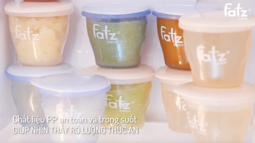 Cốc trữ thức ăn dặm (Bộ 3 cốc) 85 ML Fatzbaby FB0010N - Ảnh 8