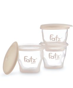 Cốc trữ thức ăn dặm (Bộ 3 cốc) 85 ML Fatzbaby FB0010N