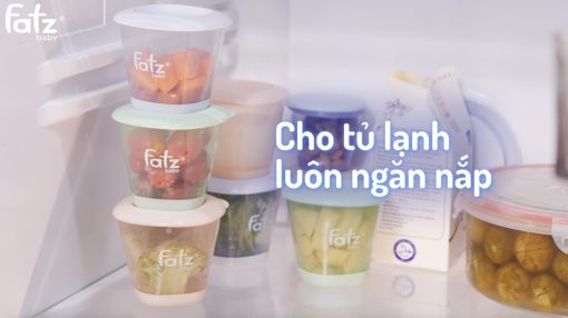 Cốc trữ thức ăn dặm xếp chồng (Bộ 3 cốc) 150 ML Fatzbaby FB0060N - Ảnh 4