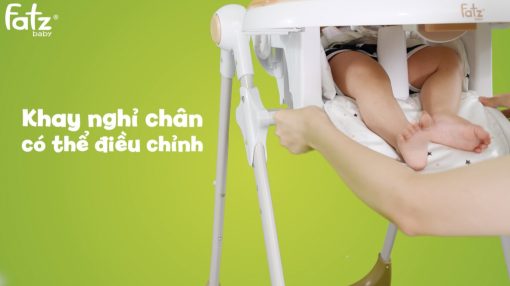 Ghế cao ăn dặm cho bé FB7202BN (màu nâu) - Ảnh 10