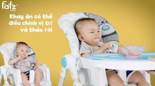 Ghế cao ăn dặm cho bé FB7202BN (màu nâu) - Ảnh 11