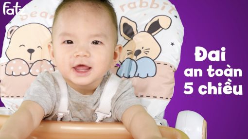 Ghế cao ăn dặm cho bé FB7202BN (màu nâu) - Ảnh 12