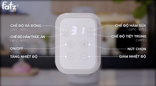 Máy hâm sữa & tiệt trùng điên tử Mono 7 - Fatzbaby FB3010TN - Ảnh 4