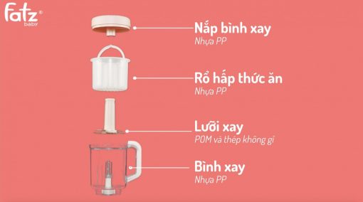 Máy xay và hấp thức ăn dặm điện tử đa năng AUTO 3 FB9617KM - Ảnh 6