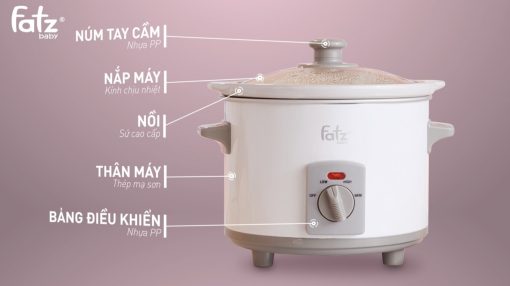 Nồi nấu chậm 2.5L - SLOW 3 - FB9025MH (màu trắng) - Ảnh 5