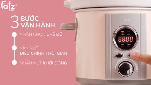 Nồi nấu chậm thông minh hẹn giờ 2.5L - SLOW 4 - FB9215MT (màu trắng) - Ảnh 4