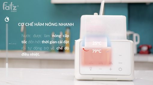 Máy hâm sữa tiệt trùng điện tử Duo 3 PLUS + Fatzbaby FB3094TK - Ảnh 13