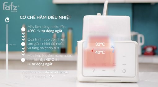 Máy hâm sữa tiệt trùng điện tử Duo 3 PLUS + Fatzbaby FB3094TK - Ảnh 14