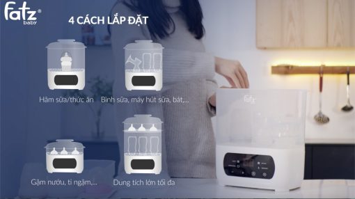 Máy tiệt trùng sấy khô hâm sữa điện tử 4 trong 1 - CHIEF 2 - FB4921CY - Ảnh 12