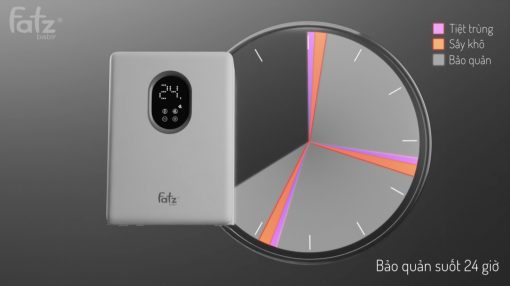 Máy tiệt trùng sấy khô UVC - LED Fatzbaby 19Lít KING 3 - FB4733BT - Ảnh 11