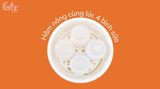 Máy hâm sữa tiệt trùng điện tử 4 bình - Quatro 1 - Fatzbaby FB3015CY - Ảnh 7