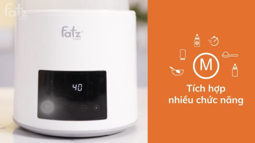Máy hâm sữa tiệt trùng điện tử 4 bình - Quatro 1 - Fatzbaby FB3015CY - Ảnh 8