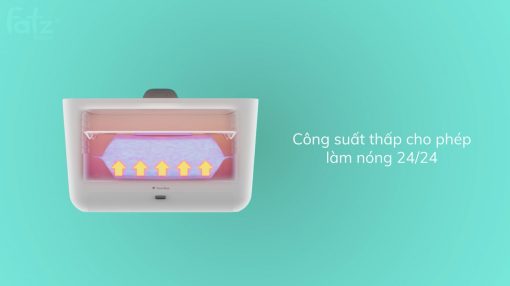 Máy ủ ấm khăn giấy ướt Fatzbaby có ngăn đựng mặt nạ dưỡng- Warm 3 - FB7250BT - Ảnh 11