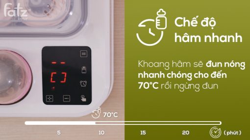 Máy tiệt trùng sấy khô nấu cháo thông minh tích hợp máy hâm sữa CAPTAIN 2 - FB4315SL - Ảnh 8