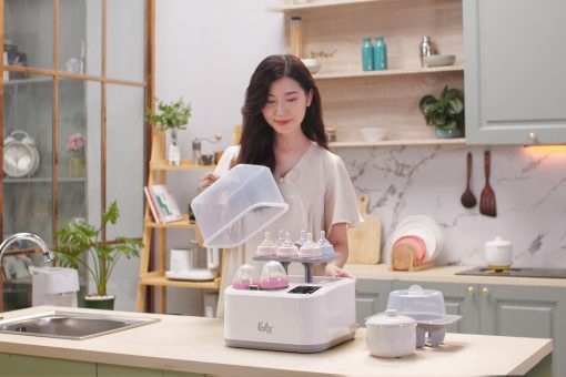 Máy tiệt trùng sấy khô nấu cháo thông minh tích hợp máy hâm sữa CAPTAIN 2 - FB4315SL - Ảnh 15