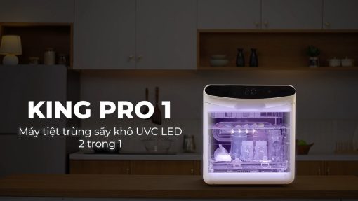 Máy tiệt trùng sấy khô UVC LED 2 trong 1 35 lít KING PRO 1 - FB4816SL - Ảnh 17