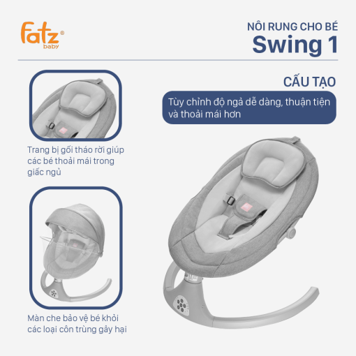 NÔI RUNG CHO BÉ – SWING 1 – FB8102TN - Ảnh 23