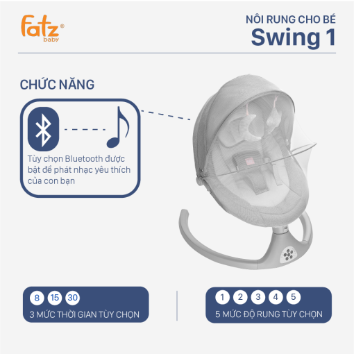 NÔI RUNG CHO BÉ – SWING 1 – FB8102TN - Ảnh 24