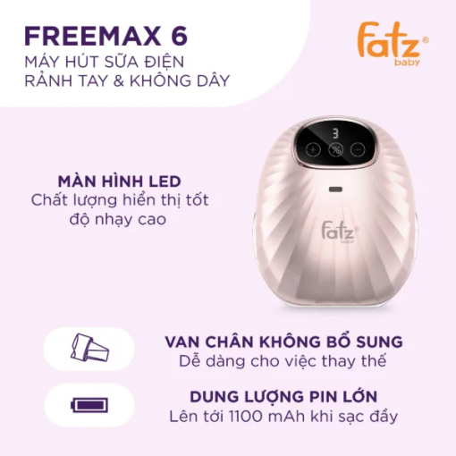 MÁY HÚT SỮA ĐIỆN RẢNH TAY & KHÔNG DÂY FREEMAX 6 – FB1211MX (1 chiếc) - Ảnh 10