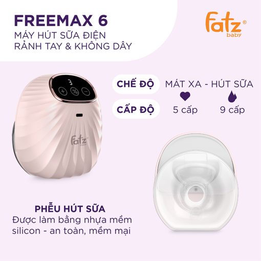 MÁY HÚT SỮA ĐIỆN RẢNH TAY & KHÔNG DÂY FREEMAX 6 – FB1211MX (1 chiếc) - Ảnh 11