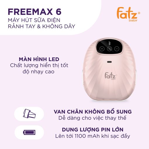 MÁY HÚT SỮA ĐIỆN RẢNH TAY & KHÔNG DÂY FREEMAX 6 – FB1211MX (1 chiếc) - Ảnh 12
