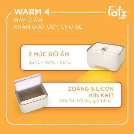 MÁY Ủ ẤM KHĂN GIẤY ƯỚT CHO BÉ WARM 4 - Ảnh 9