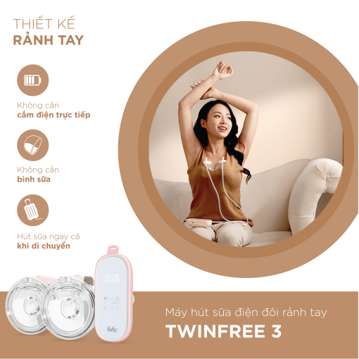 Máy hút sữa điện đôi rảnh tay Fatzbaby Twinfree 3 - FB1309SD - Ảnh 6
