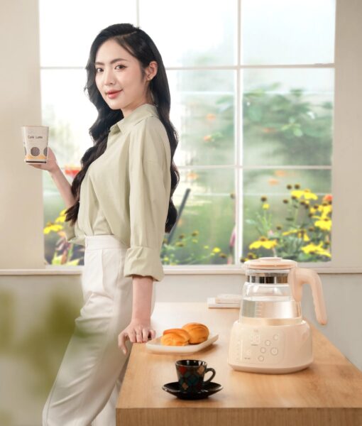 Máy đun và hâm nước pha sữa thủy tinh an toàn HiQuick 2 - FB3703HB - Ảnh 4