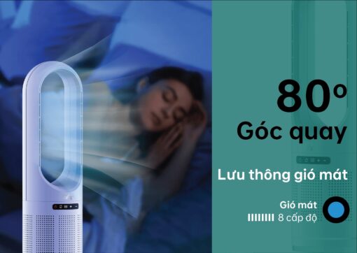Quạt lọc không khí kèm sưởi thông minh Fanfit 1 - FB8746YF - Ảnh 6