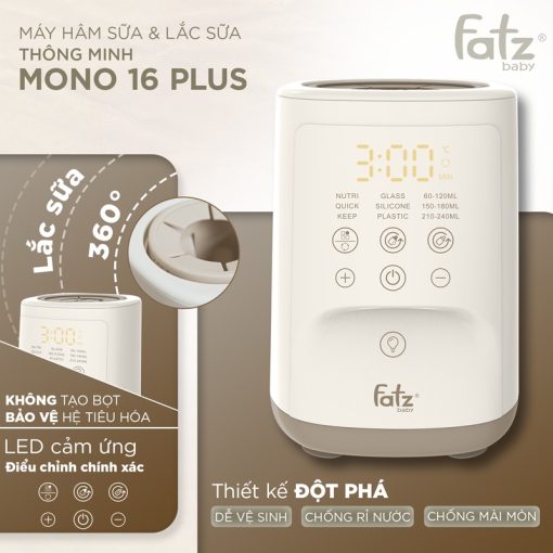 Máy hâm sữa và Lắc sữa thông minh Mono 16 plus - FB3067SJ - Ảnh 11
