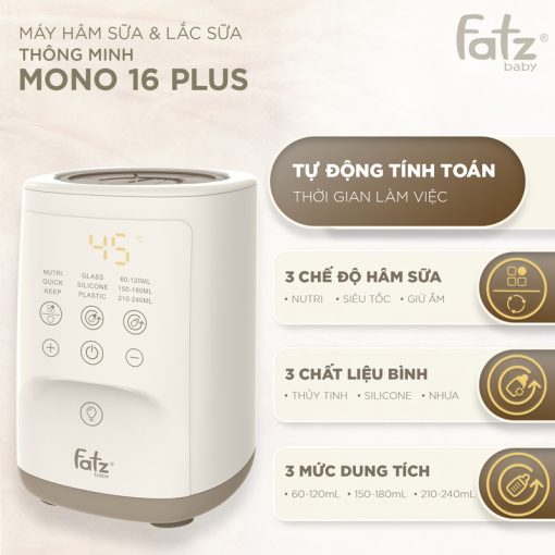 Máy hâm sữa và Lắc sữa thông minh Mono 16 plus - FB3067SJ - Ảnh 10